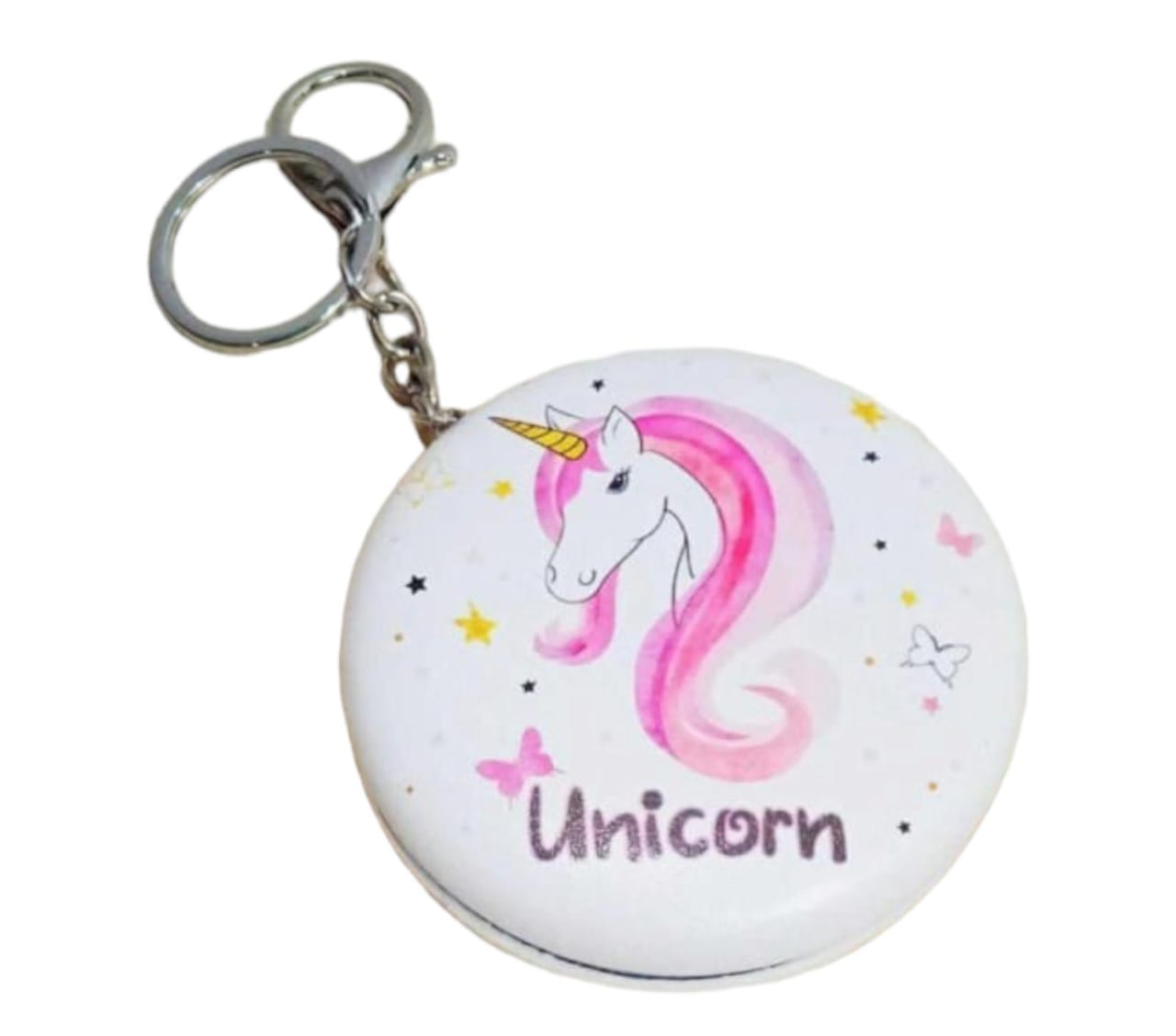 Style My Home Unicorn AndCherry Blossom Pocket Mirror Keychain/ Handy Mirror Charm Keychain Key Chain